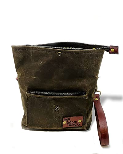 Pennypack Pouch - Waxed Canvas Wallet Wristlet Slate Grey