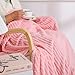 Puncuntex Light Pink Flannel Fleece Throw Blanket 50