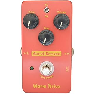 Aural Dream Warm Drive Guitar Effect Pedal with Low-gain and 2 modes comfortable warm Overdrive,True Bypass - Les Beatles, Paul McCartney, John Lennon, RIngo Starr, George Harrison