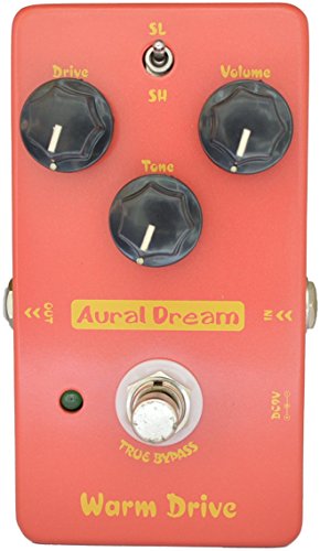 Aural Dream Warm Drive Guitar Effect Pedal with Low-gain and 2 modes comfortable warm Overdrive,True Bypass - Les Beatles, Paul McCartney, John Lennon, RIngo Starr, George Harrison Aural Dream Warm Drive Guitar Effect Pedal with Low-gain and 2 modes comfortable warm Overdrive,True Bypass