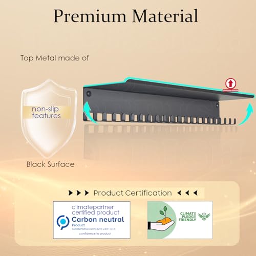 iBobbish Non-Slip Medal Hanger Display Trophy Shelf,Medal Hanger Display for Wall with 16inchL,Race Medal Display Upgraded Medal Holder Display for gymanstics,Race,Soccer,Swim