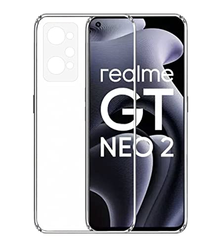 Image of Soft Flexible Silicone Back Cover Compatible with Realme GT NEO 2, Transparent Case