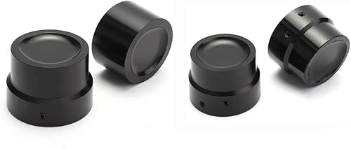 Miniatura 1 de Pnndee Cubierta de tuerca de eje delantero trasero para motocicleta Harley 883 1200 XL Dyna Fatboy Street Bob Super Glide V-Rod Softail-negro