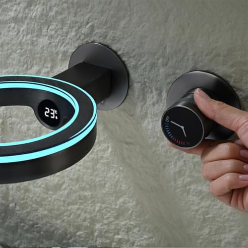Robinet de lavabo à affichage thermique pour éviter les brûlures sous la douche ou au bain - 5