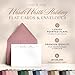 Curio Press Personalized Stationery for Women Note Cards with Envelopes, Custom Note Cards, Personalized Thank You Cards with Envelopes, Personalized Handmade Notecards & Greeting Cards - Swash Flat