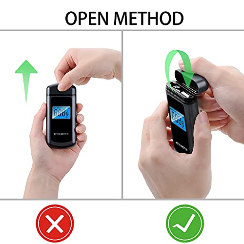 Ketone Breath Meter Professional Ketosis Breath Analyzer Portable Keto Breathalyzer With 10 Replaceable Mouthpieces #TOP4