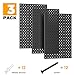 Pegboard Smith Metal Pegboard Panels 16×12 Inch, Wall-Mounted Tool Organizer Boards, Modular Pegboards for Garage, Workshop, Kitchen, Workbench, or Storage Room (3 PCS, Black)