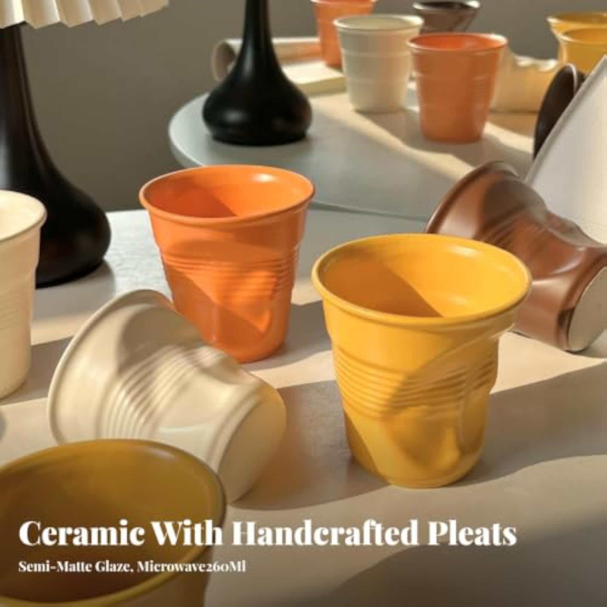 Irregular Ceramic Coffee Mug, Microwave-Friendly