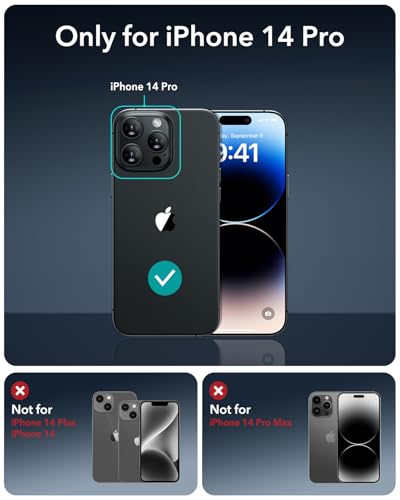 Image of Mr.Shield PRO-GLAZ Tempered Glass Screen Protector Guard For iPhone 14 Pro - 1 Pack