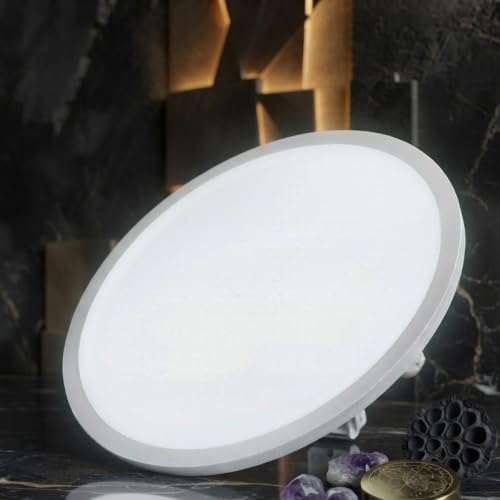 Image of Instapower Polycarbonate Recessed Ceiling Light Ultra Slim Round LED Downlight 2-Year Warranty (Cool White - 15W)