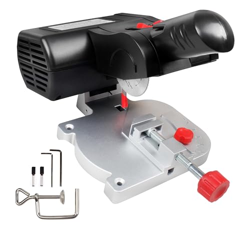 XUNKUNER 110V Mini Cut-Off Chop Saw,Small Electric Table Miter Saw Tool for...