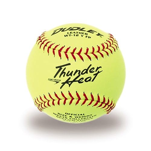 Dudley Thunder Heat Fast Pitch Leather Soft Ball - Dozen 12-Inch