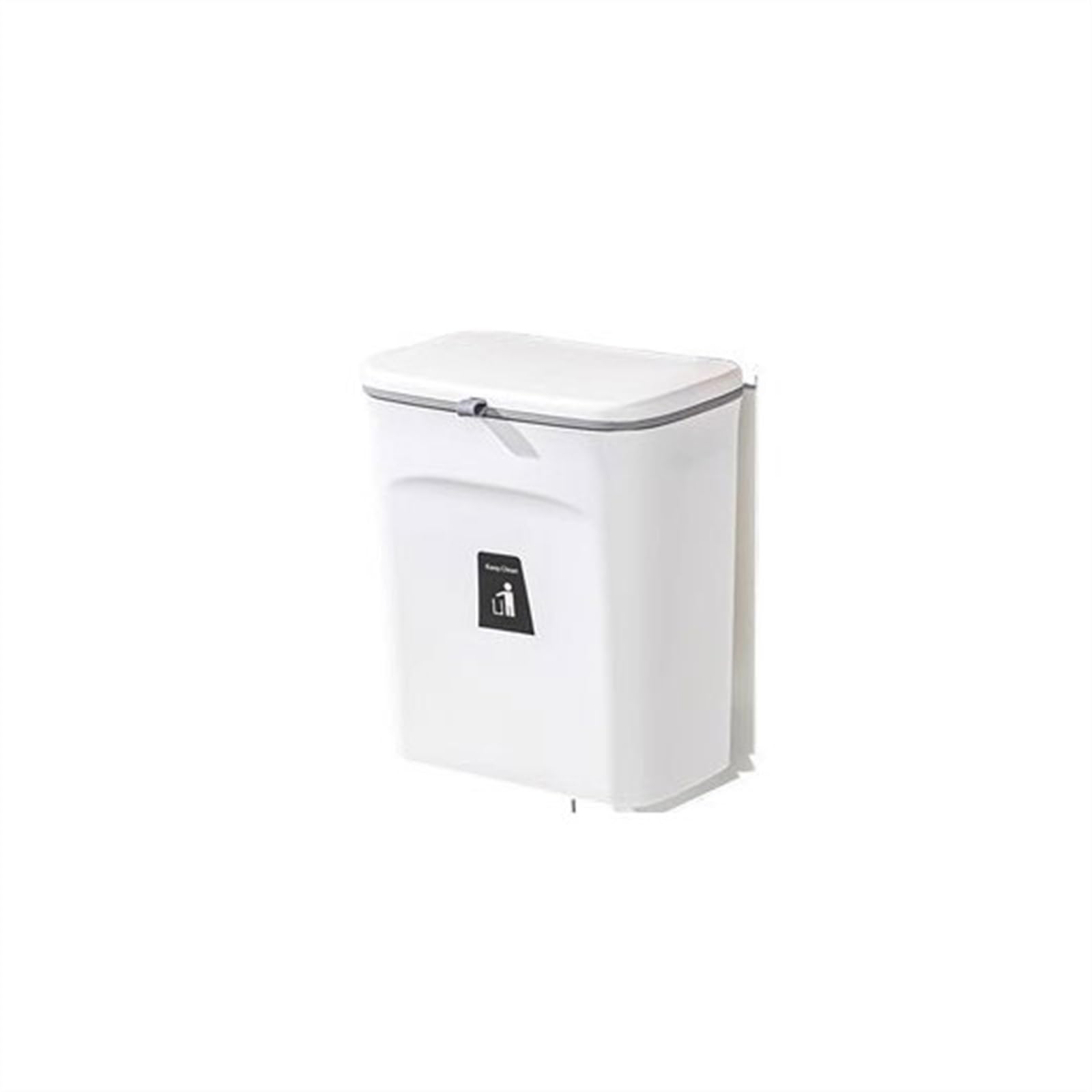 Cestino carta ufficio Pattumiera da cucina a parete for uso domestico nuovo modello con coperchio for la raccolta dei rifiuti della cucina, secco e umido, for il bagno Pattumiera da bagno ( Color : B