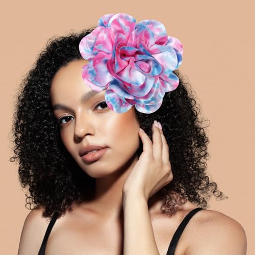 Moño grande para cabello oversize flor 7.8 pulgadas miniatura 3