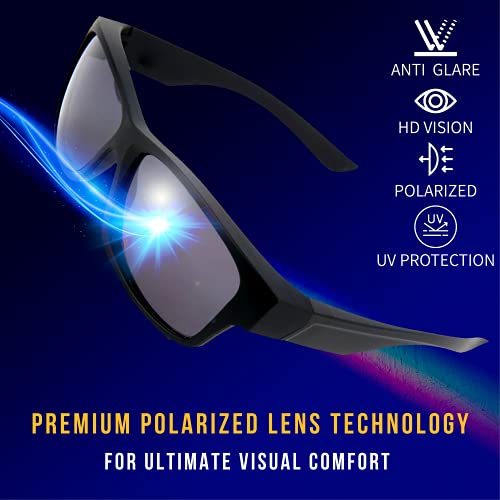 Blue Cut Fit Over Polarized Sunglasses Driving Clip-On Over Glasses, Solar Shield Sunglasses Over Prescription Glasses #TOP4