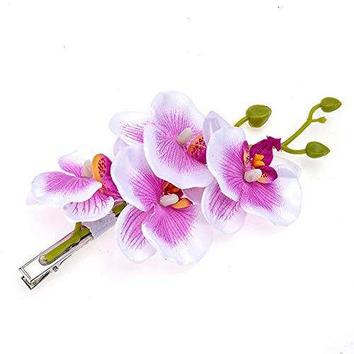Pack de 2 pinzas para el cabello con flores hawaianas miniatura 2