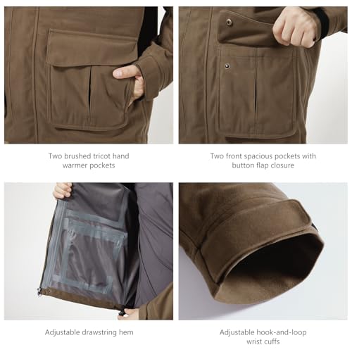 Image of BASSDASH Walker-LW Breathable Waterproof Fishing Hunting Wading Jackets with Silent Outer Fabric for Men Women