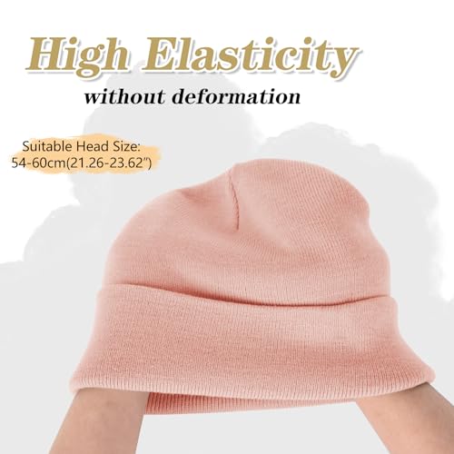 Image of ZOORON 1&2 Packs Beanie for Men Women Men's Beanie Hat Acrylic Knit Cuff Beanie Cap Slouchy Knit Skull Cap Warm Winter hat