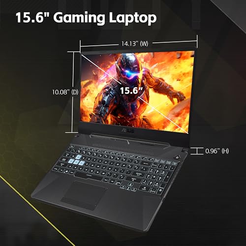 Computer portatile da gioco TUF A15, processore AMD Ryzen 7 7435HS, NVIDIA GeForce RTX 3050, display Full HD da 15,6 pollici, RAM DDR5 da 16 GB, SSD da 512 GB, tastiera retroilluminata, Windows - Notebook - Immagine 5