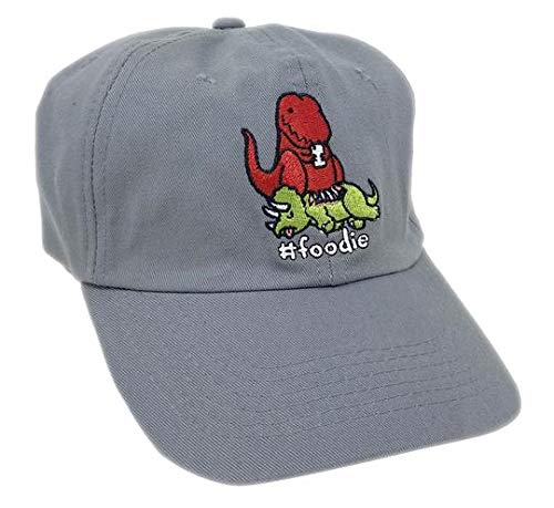 Goodie Two SleevesFoodie Dinosaur Dad Cap Grey