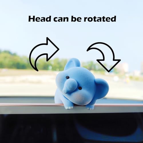 Image of Cute Furry Animal Rear View Mirror Accessories, Car Dashboard Decoration | Soft Texture, Car Interior Accessories, Ornament for Car Screen, Rearview Mirror or Computer Monitor