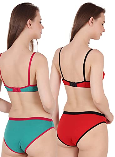 Image of Cotton Lingerie Set for Women | Bra Panty Set for Women | Fancy Undergarments for Women Bra Panty | Stylish Innerwear for Women Combo | Bikni Women's wear Honeymoon | Bra Panty Combo Pack .