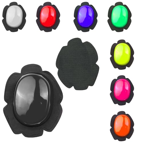 STORM Slider Genoux pour Moto - Protections professionnelles pour combinaisons en cuir - Slider de course à haute résistance avec fermeture à déchirure...