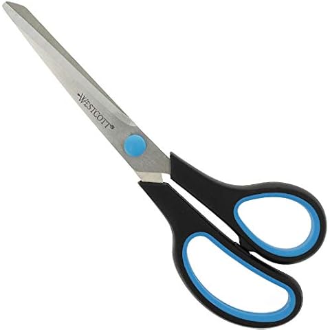 Westcott Easy Grip - Tijeras, 20.1 cm, color azul / negro Cover