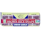 Edward & Sons Brown Rice Snaps, Onion Garlic, 3.5-Ounce (Pack of 12)