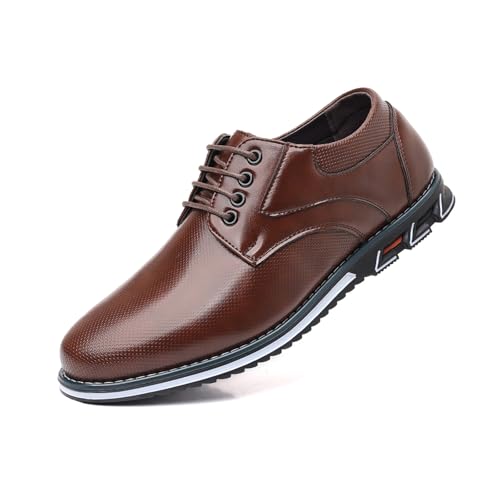 Men's Casual Dress Shoes Comfort Soft Men Oxfords Fashion Dress Business Derby Shoes Orthopedic Leather Shoes Walking Shoes