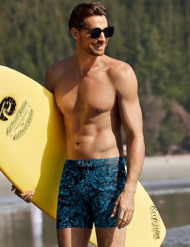Ekouaer Swim Briefs for Men Quick Dry 5" Swimsuit Trunks with Zipper Pockets Swimwear Bathing Suit Swim Board Shorts XXL — view 2