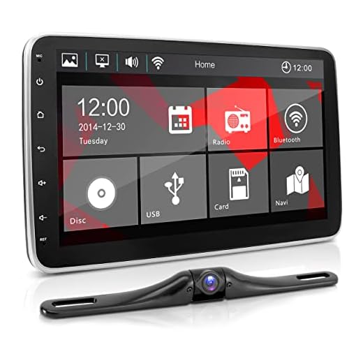 Pyle 10.1-Inch Single DIN Car Stereo - Bluetooth Indash Car Stereo Touch Screen Receiver Head Unit with Backup Camera, USB, AM FM Radio, Steering Wheel Control, Hands-Free Call, Phone Link - PL1SN104