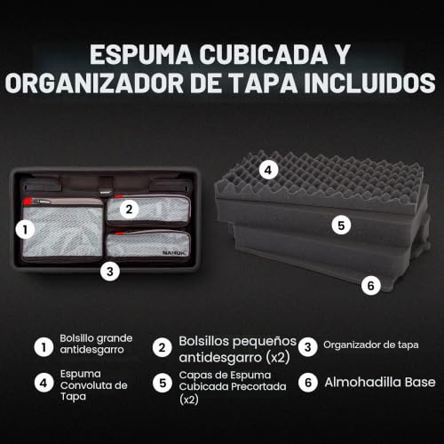 Maleta NANUK 935 impermeable de resina NK-7 con interior protector 3