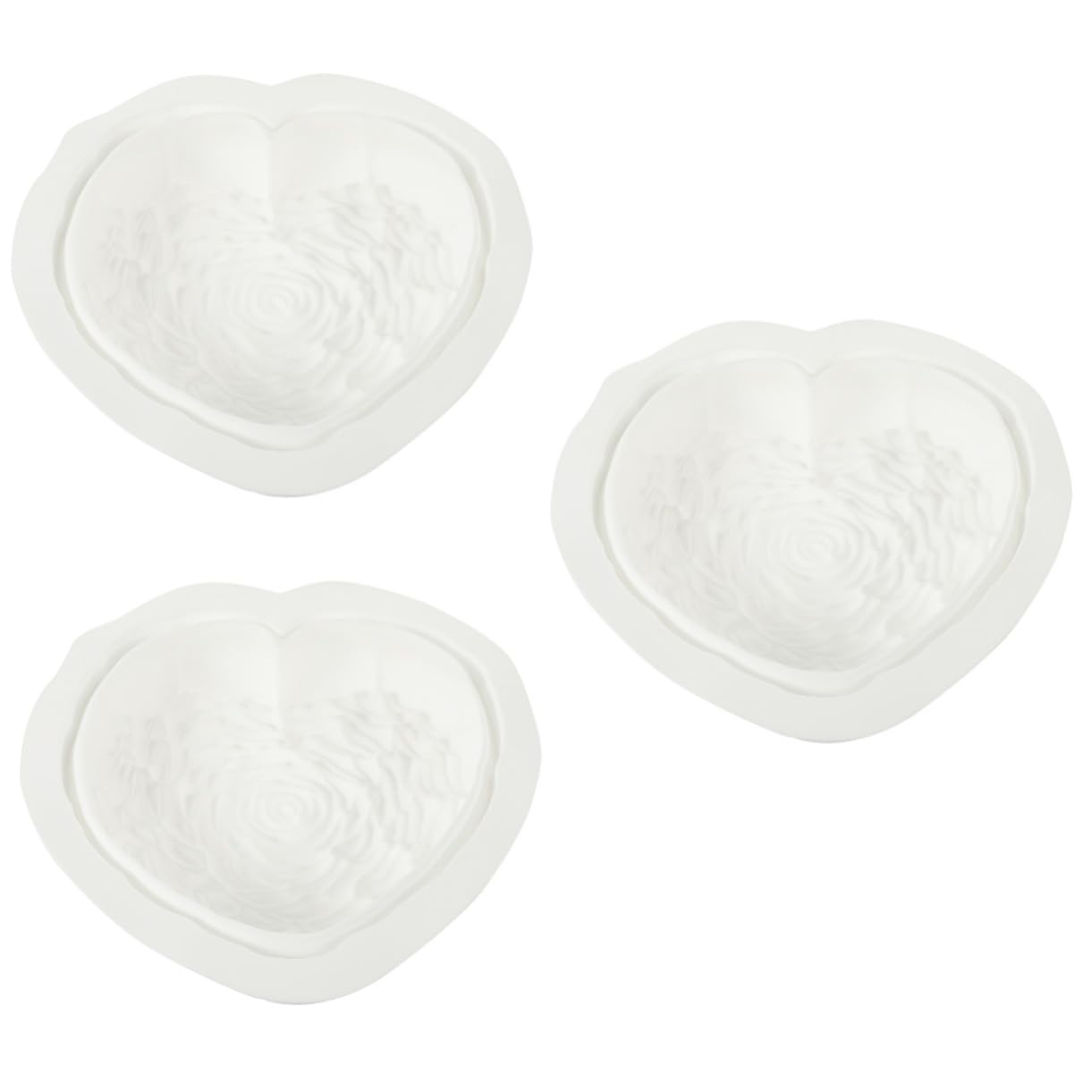 Alipis 3pezzi Stampo Silicone Forma Di Cuore Per Torte e Dessert Per Regali e Occasioni Speciali Materiale Sicuro e Antiadesivo Per Creazioni Di Cake Design e Mousse