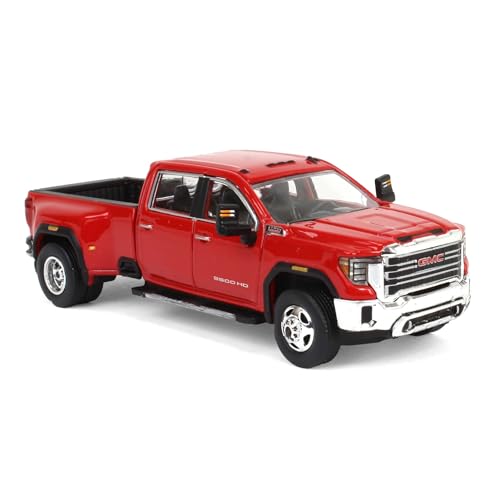 Camión 1/64 GMC Sierra 3500HD Pro Dually 2022 Rojo miniatura 2
