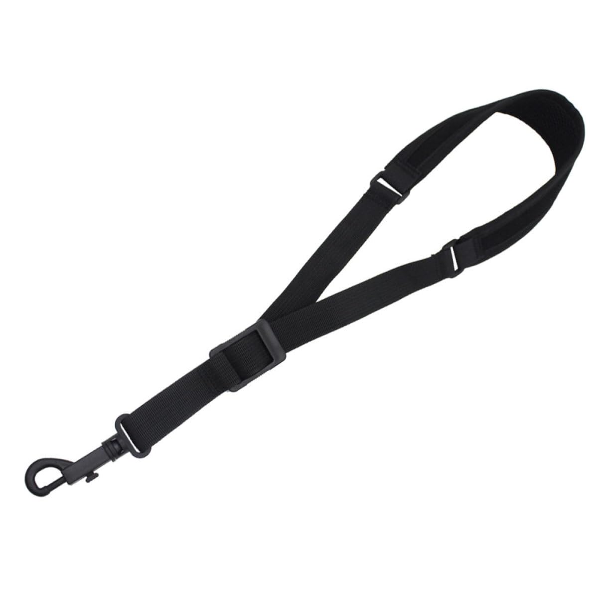Abaodam Sangle Simple en Coton Noir pour Saxophone Alto et Ténor Sangle de Cou Confortable Accessoire Suspendre pour Instrument de Musique Fournitures pour Saxophones Harnais Pratique