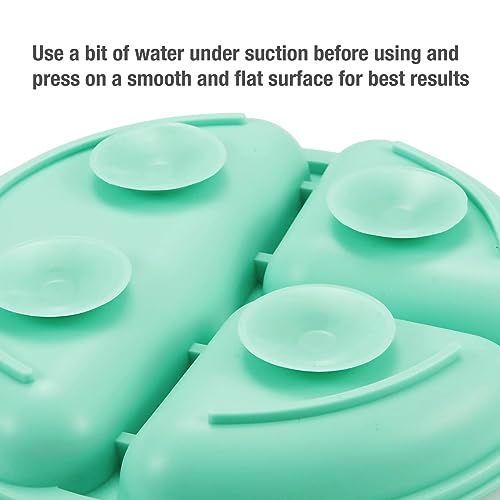 Pandaear Silicone Suction Plate For Baby| Divided Unbreakable Toddler Plate Baby Food Plate With Spoon And Fork, Non-Slip, Non-Toxic, Bpa Free, Dishwasher And Microwave Safe (Green) #TOP3
