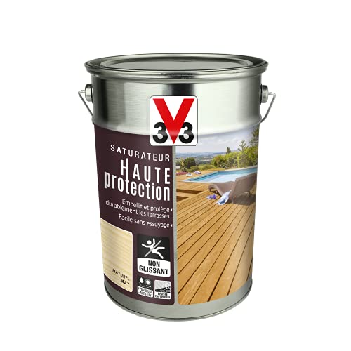 V33 111314 Saturateur Terrasse Haute Protection, Naturel 5L