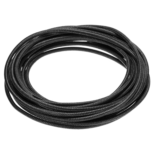 Image of sourcing map 5 Meter/16.4ft 14AWG Flexible Silicone High Temp Wire Cable -60 to 300 Degree Celsius Insulated Resistant Electrical Cable for Industry, Black