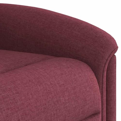 Chaise inclinable électrique bordeaux pour salon de lecture - 8