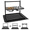 Emfogo-Dog-Bowls-Elevated-Dog-Bowls-Stand-Adjustable-Elevated-3-Heights5in-9in-13in-with-Spill-Proof-Mat-Raised-Dog-Bowl-for-Large-Dogs-165x16-inch 3 In 1 Adjustable Height Bowl Stand
