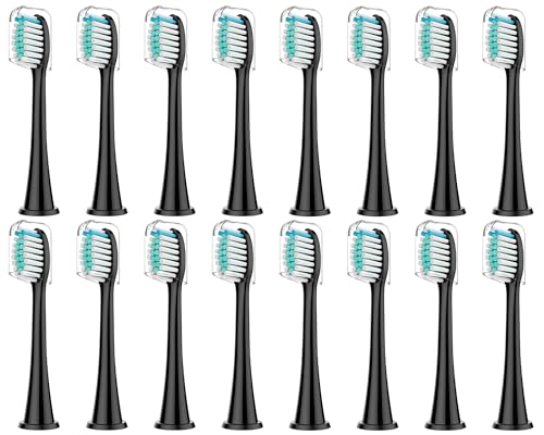 Rebeool 16 Stück Ersatzbürsten Kompatibel mit Philips Sonicare, Zahnbürstenaufsatz für Protective 4500, 5100, 3100,4300, Diamond 9000, 9400 Aufsteckbürste für täglich präzise Zahnreinigung 1