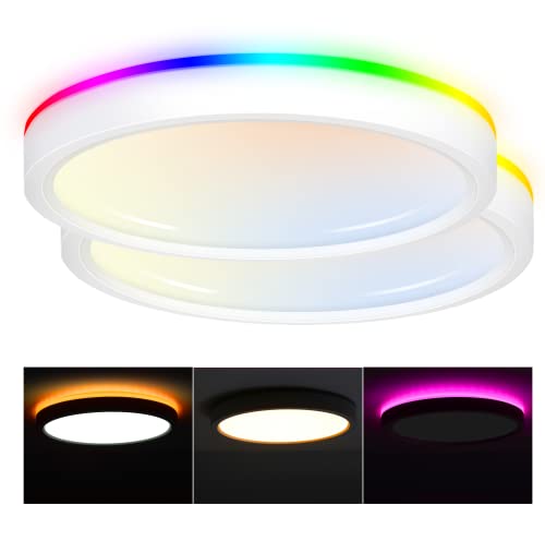 CLOUDY BAY 8 Inch LED Smart Flush Mount Ceiling Light,15W