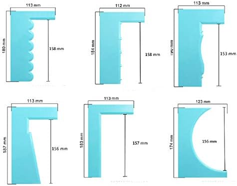 AOMGD 8 Style Plastic Sawtooth Cake Scraper,DIY Icing Decorating Spatula - Good Fondant Cream Edge Smoothing Decorating Comb Tools,The best present for mother