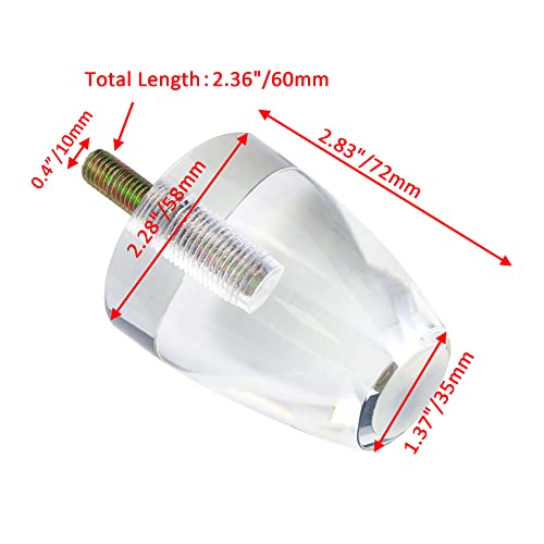 Bitray HX1825 Acrylic Furniture Legs 3 Inch Height Sofa Table Legs Clear Diy Replacement Chair Legs -4Pcs thumb #1