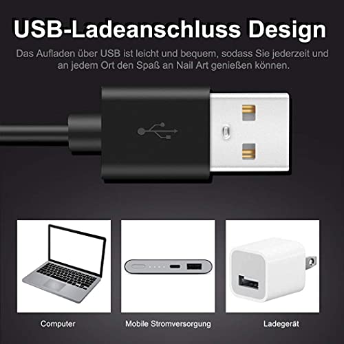 LKE UV Lampe für Gelnägel, 36W Nageltrockner mit Tragbarer USB-Ladefunktion, 30/60/90s Timing-Funktion, LCD-Display und… – Bild 4
