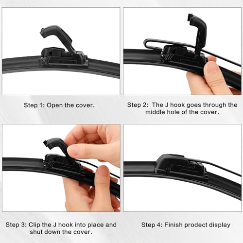 Image of UTV Windshield Wiper Kit - 12V 30W Electric Wiper Motor with 16 inch Blade & 13.8 inch Arm, Compatible with Polaris Ranger RZR 570 /900 /1000, Compatible with Can-Am Defender, Maverick X3