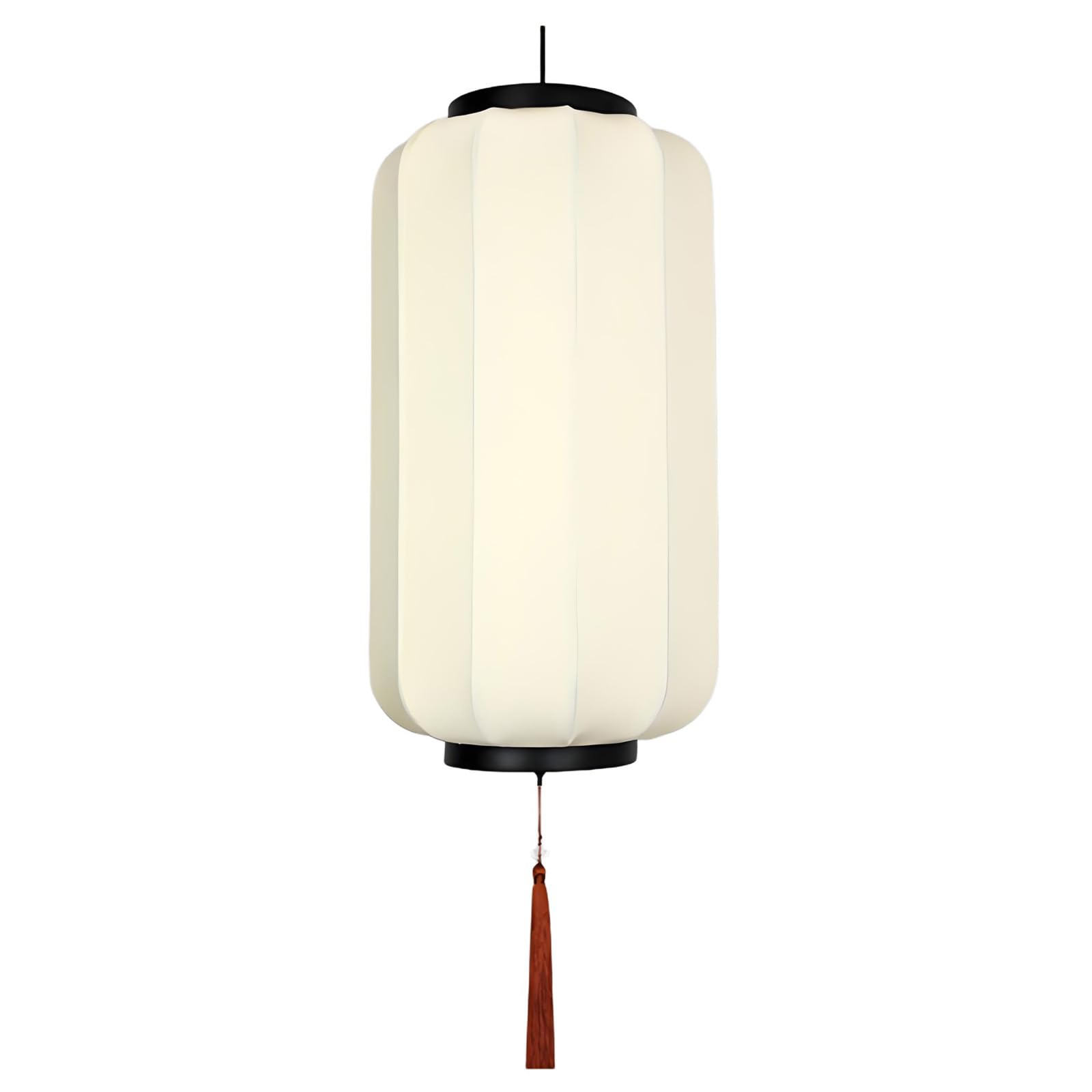 SBZIOJHDR Chinese-style lanterns, Red Lanterns Decorative with Tassels, Creative Hanging Lamp Shade for Chinese New Year(White,10in)