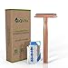 Produktbild iQVita® - Rasierhobel - Rosegold - inkl. 10 Rasierklingen - Rasierhobel Damen - Safety Razor - Eco Rasierer Metall - Sicherheitsrasierer - Umweltfreundlich & Nachhaltig - Zero Waste - inkl. eBook