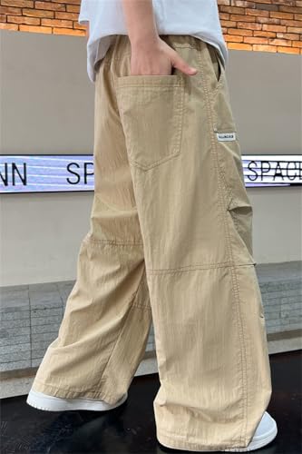 SANGTREE Boy's Casual Outdoor Quick Dry Lightweight Cargo Pants, 4-14 Years4